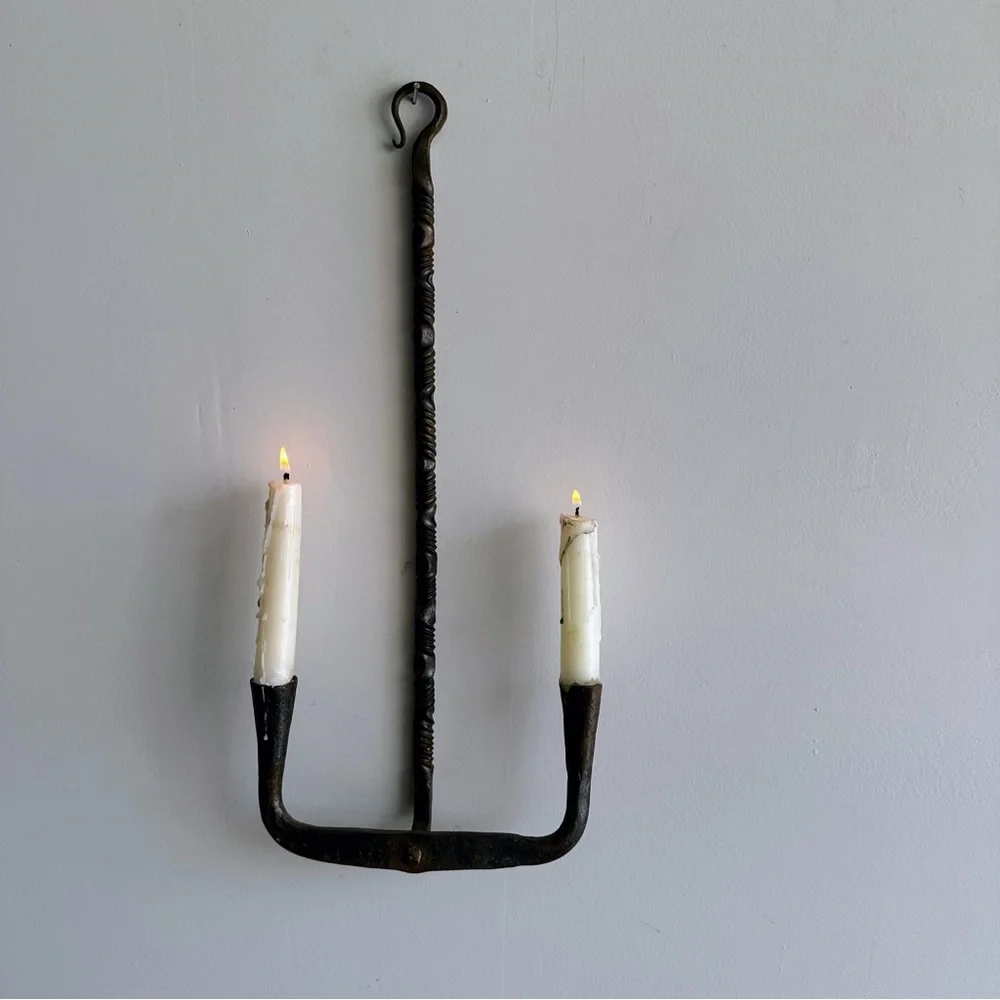 Vintage forged candelabra - Picture 3 of 8